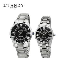 [TANDY] Classic Couple Metal Watch T-3714 – Japan Movement, Stainless Steel Band, Water Resistant